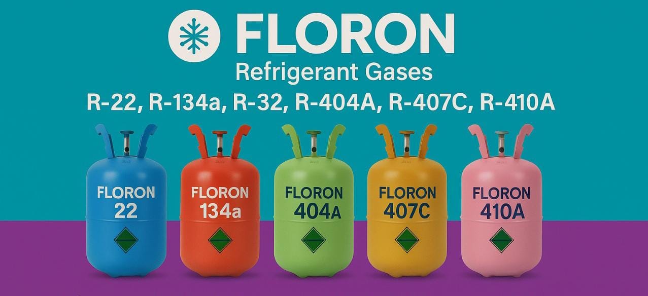 All  Ac and  refrigerator and chiller gas